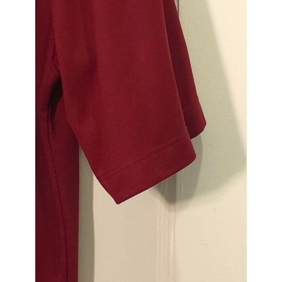 Nike Golf Men's Golf Shirt Burgundy Short Sleeve Large Size - Picture 4 of 7